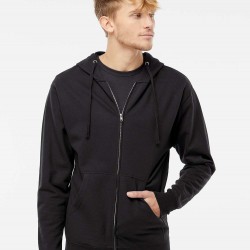 Independent SS4500Z Midweight Full-Zip Hooded Sweatshirt Independent SS4500Z Midweight Full-Zip Hooded Sweatshirt