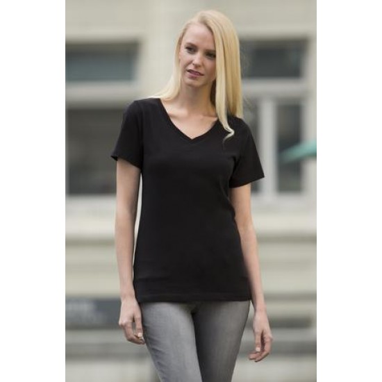 ATC™ EUROSPUN®  8001L RING SPUN  Ladies' V-neck T-shirt